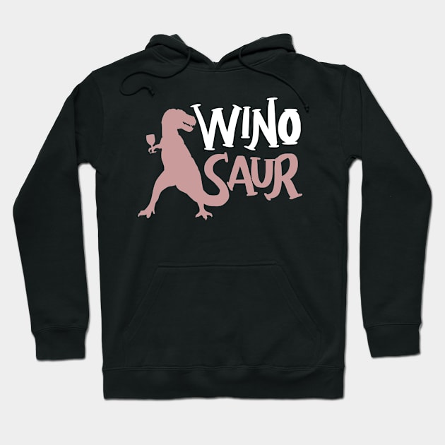 WinoSaur - Funny Wine lover shirts and gifts - T-Rex Hoodie by Shirtbubble